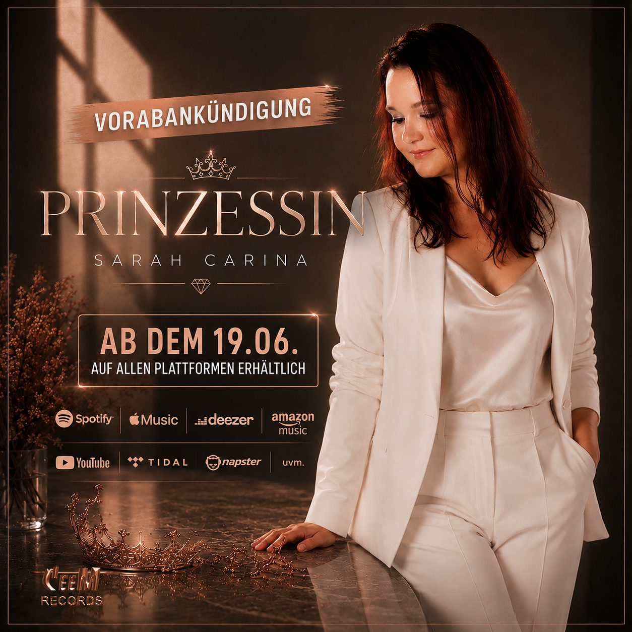 Prinzessin – die neue Single von Sarah Carina
